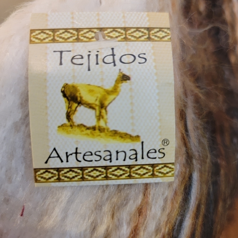 NWT Tejidos Artesanales Alpaca Fringe Scarf - Picture 4 of 5